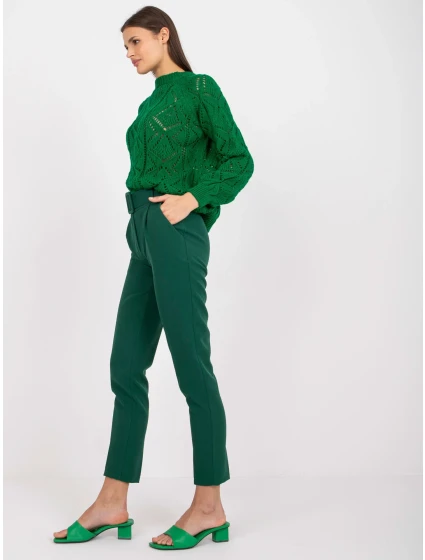 DHJ nohavice SP 12787.21X tmavo zelená