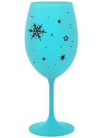 ZIMĚNKA - tyrkysový pohár na víno 350 ml