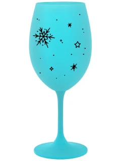 ZIMĚNKA - tyrkysový pohár na víno 350 ml