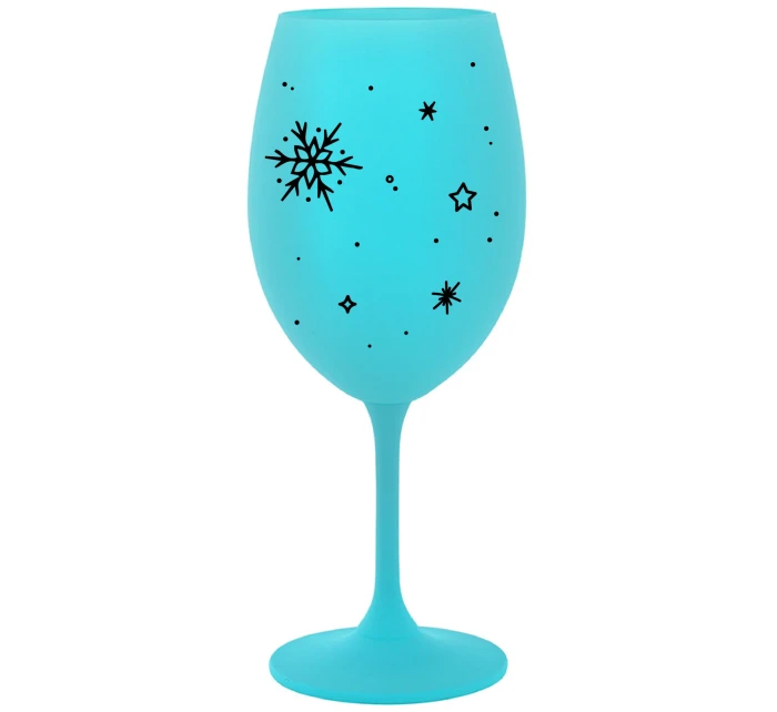 ZIMĚNKA - tyrkysový pohár na víno 350 ml