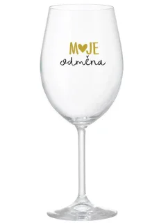 MOJE ODMĚNA - čirá sklenice na víno 350 ml