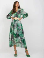 Dámske šaty 3062 4.17P čierna a zelená - FPrice