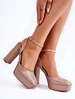 Dámske sandále na podpätku 3557-1 - Bestelle