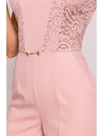 Dámský overal model 21915162 pudrový - Moe