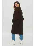 Sveter na gombíky model 201792 Makadamia Sveter na gombíky model 201792 Makadamia