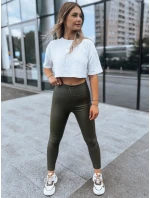 zelené voskované dámské kalhoty Dstreet model 21970469 - FashionStreet