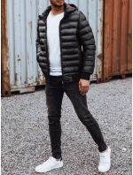 Pánská prošívaná bunda s kapucí černá Dstreet model 21979579 - FashionStreet