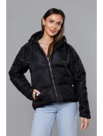 Čierna prechodná bunda s prešívanými rukávmi (5M3113-392) Čierna prechodná bunda s prešívanými rukávmi (5M3113-392)