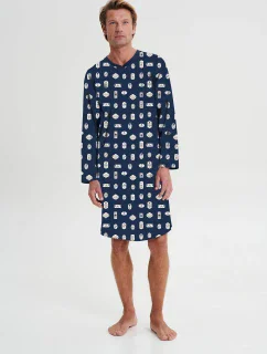 Noční košile s dlouhým rukávem model 18938265 - Vamp