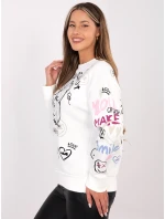 Mikina D10608BC02804A biela Mikina D10608BC02804A biela