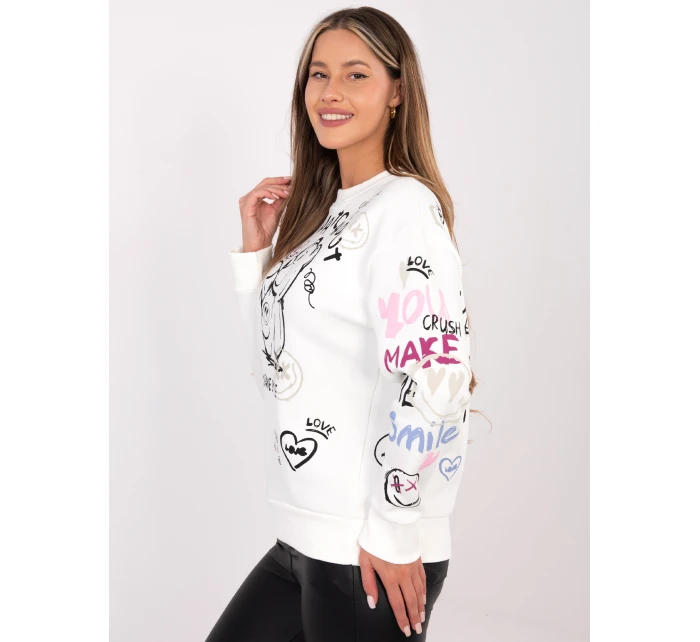 Mikina D10608BC02804A biela Mikina D10608BC02804A biela