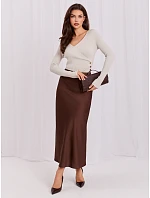 Sweter IR SW model 22285638 jasny beżowy - FPrice Sweter IR SW model 22285638 jasny beżowy - FPrice