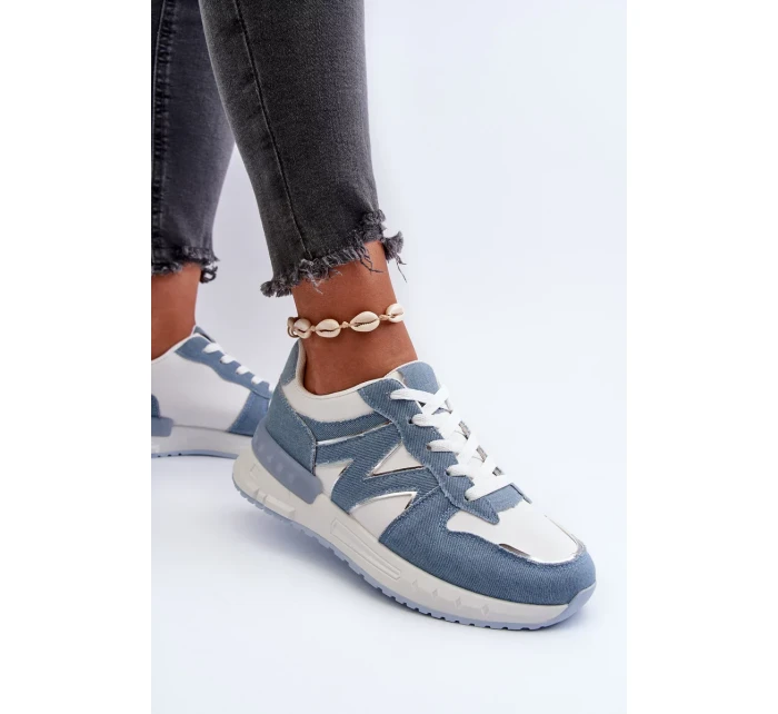 Dámske džínsové tenisky z ekokože, modré Kaimans Dámske džínsové tenisky z ekokože, modré Kaimans