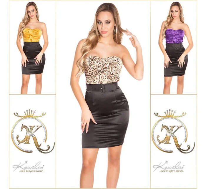 Sexi koktejlové mini šaty S05571-N - Koucla