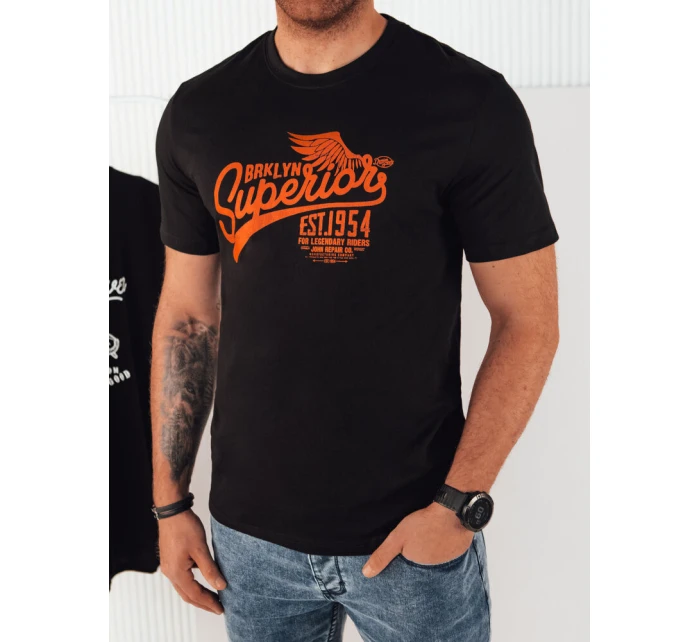 Pánské tričko s potiskem černé Dstreet model 21973578 - FashionStreet