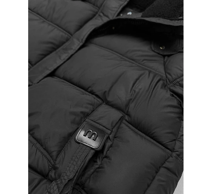 kurtka z kapturem czarna model 21765112 - HAPPY HOUSE