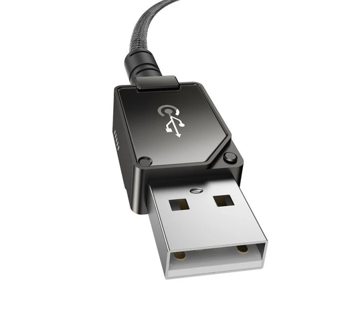 Baseus Nezlomiteľný kábel USB-IP 2,4A 1 m (čierny)
