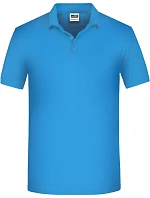 Daiber JN 874 Pánske pracovné polo z bio piqué 02.0874 aqua Daiber JN 874 Pánske pracovné polo z bio piqué 02.0874 aqua