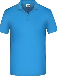 Daiber JN 874 Pánske pracovné polo z bio piqué 02.0874 aqua