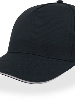 Atlantis Headwear Start Five Sandwich 5-panelová čiapka „Start Five Sandwich“ 33.0039 tmavomodrá/biela