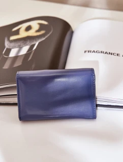 Lakierowany Portfel Damski Granatowy Rahner