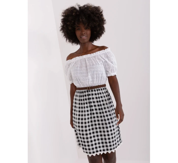 Sukienka LK SK model 18729876 biało czarny - FPrice