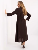 Šaty MI SK C258.16 tmavohnedé Šaty MI SK C258.16 tmavohnedé