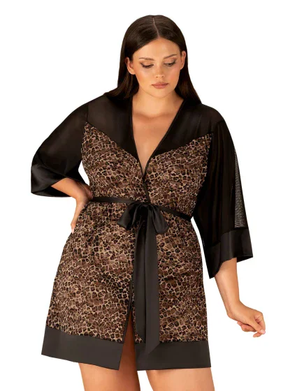 Dokonalý župan Allunes peignoir 2XL/3XL - Obsessive