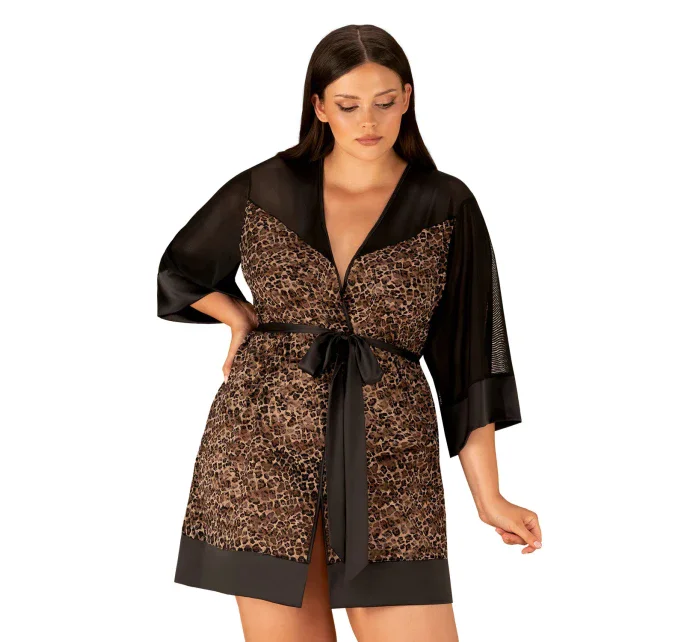 Dokonalý župan Allunes peignoir 2XL/3XL - Obsessive