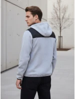 Pánska prechodná prešívaná sivá bunda TX4402 Pánska prechodná prešívaná sivá bunda TX4402