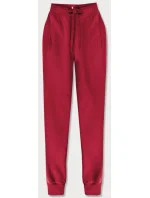 Tmavě červené teplákové kalhoty model 17672225 - J.STYLE Tmavě červené teplákové kalhoty model 17672225 - J.STYLE