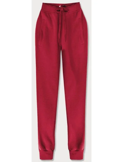 Tmavě červené teplákové kalhoty model 17672225 - J.STYLE Tmavě červené teplákové kalhoty model 17672225 - J.STYLE
