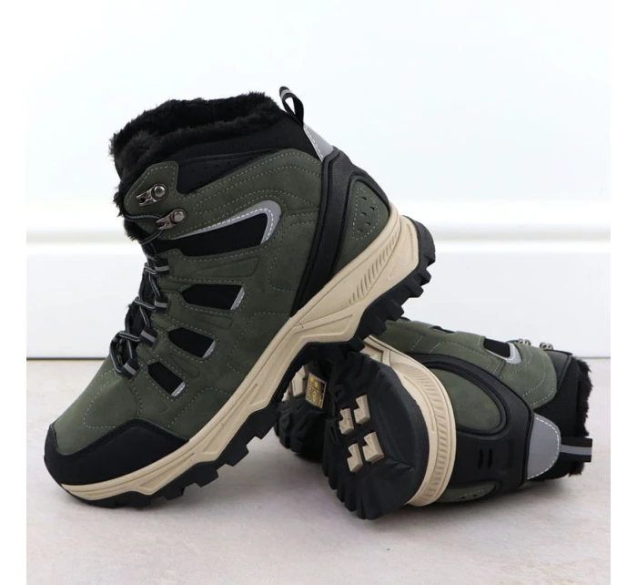 Pánsky zateplený zelený trapper VarnHorn 25-97305