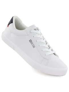 Pánske nízke tenisky z bielej ekokože Big Star TT174001