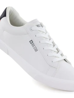 Pánske nízke tenisky z bielej ekokože Big Star TT174001