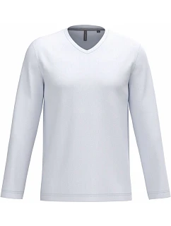 K 358 Pánské tričko do V s dl. rukávem model 22507710 white - Kariban
