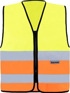 – Bezpečnostní vesta se zipem hi vis vis orange model 22503512 - Korntex
