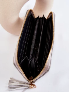 Velká prošívaná peněženka s pruhem stříbrný model 21573699 - Boto