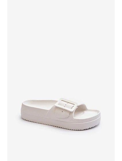 Dámské Pěnové Žabky Na Platformě S Big Star Bílé model 21654884 - Big Star Shoes