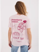 T shirt model 21798095 jasny różowy - FPrice