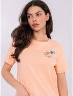 T shirt model 21821386 brzoskwiniowy - FPrice