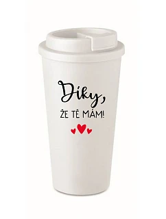ŽE TĚ  bílý termohrnek 475 ml model 22163638 - Giftela