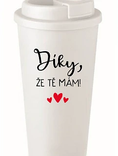 ŽE TĚ  bílý termohrnek 475 ml model 22163638 - Giftela