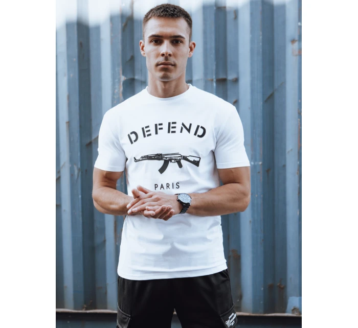 Pánské tričko s potiskem bílé Dstreet model 21977590 - FashionStreet