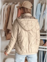 Dámska prechodná prešívaná bunda MARISSIA beige FashionStreet TY4851