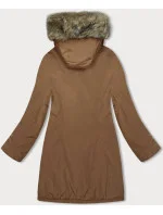 Dámska zimná bunda karamelová (M-R45)