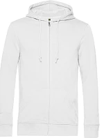 B&C Inspire Zipped Hood_° Pánska mikina s kapucňou 01.U35B biela