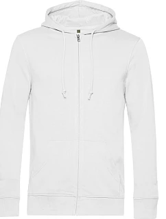B&C Inspire Zipped Hood_° Pánska mikina s kapucňou 01.U35B biela