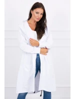 Pláštěnka s kapucí oversize bílá Pláštěnka s kapucí oversize bílá
