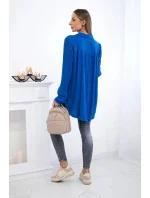 Bavlněná mušelínová košile chrpově modrá Bavlněná mušelínová košile chrpově modrá